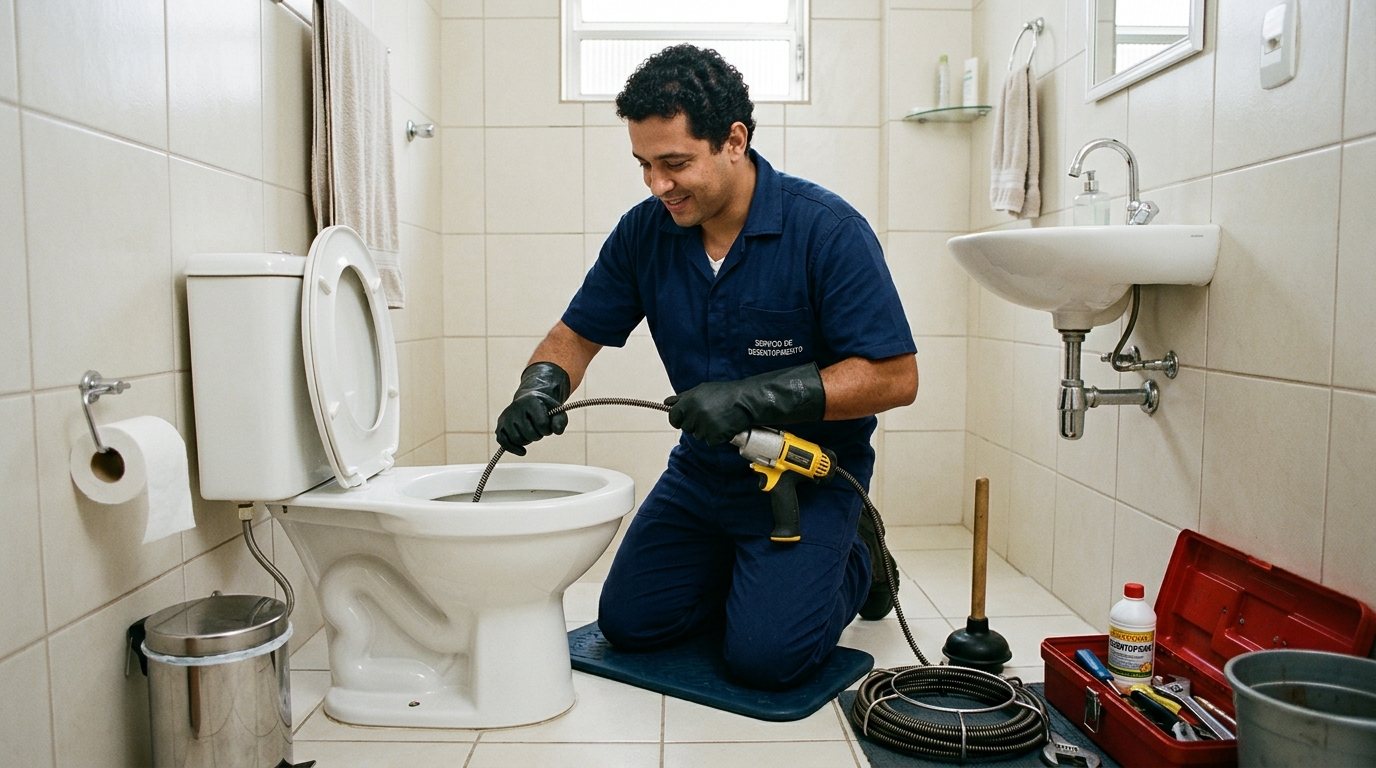 Atendimento em Vaso Sanitário na Zona Leste de São Paulo‑SP