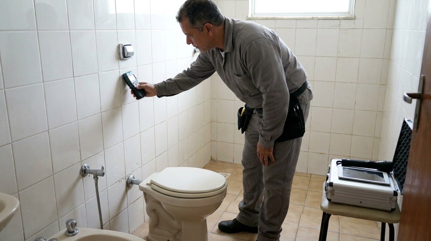 Inspeção de Vazamento no Banheiro na Zona Leste de São Paulo‑SP